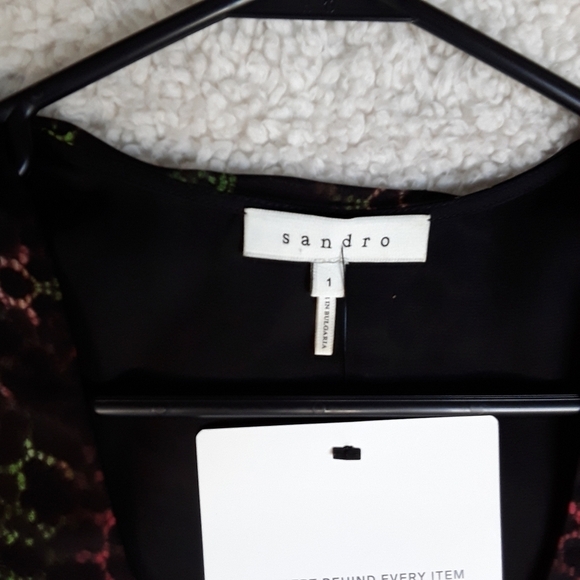 Sandro 100% Authentic Rainbow Cheetah Print Dress - Picture 3 of 4